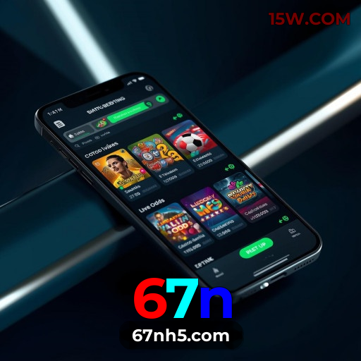 Aplicativo móvel 67n para iOS e Android